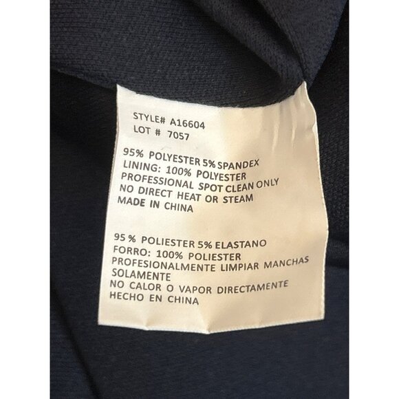 Aqua Dress Navy Gold One Shoulder Evening Gown Sz 4 Open Back Luxe Beaded Formal - Picture 8 of 9